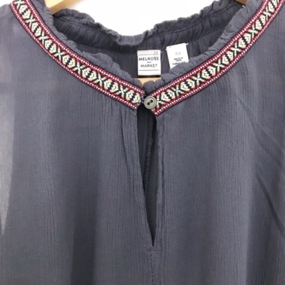 Melrose and Market Embroidered Keyhole Tank C5 - Picture 2 of 8